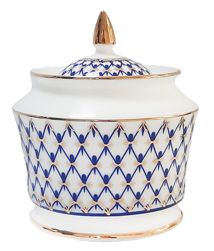 Сахарница Юлия "Кобальтовая сетка"